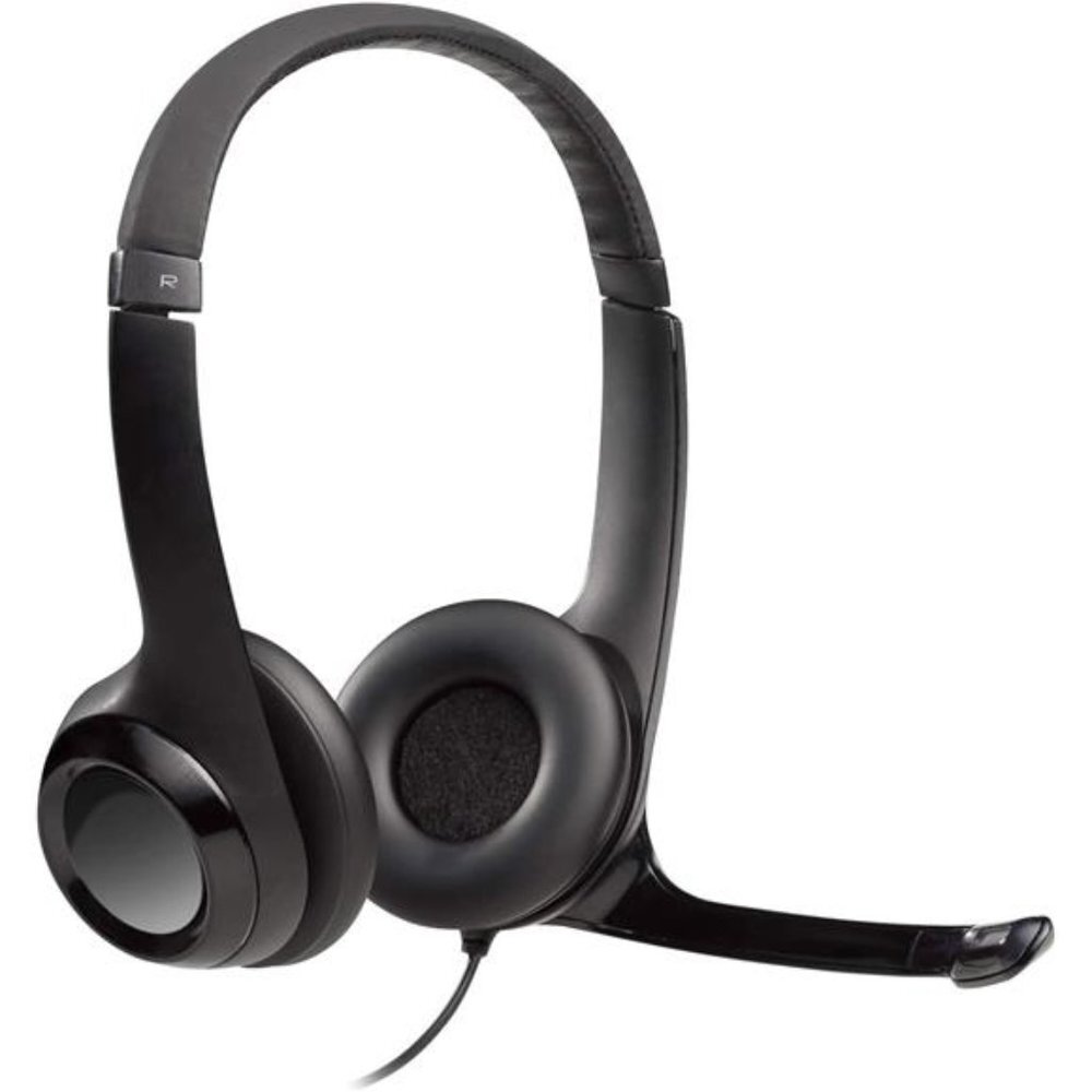 H390 Wired Headset, Stereo Headphones with Noise-Cancelling Microphone, USB